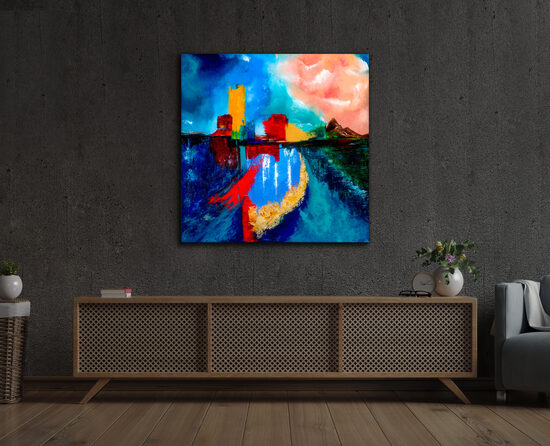 Vászonnyomat - 90x90 cm - Konstantinapolis